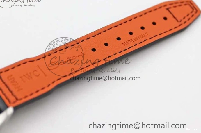 MIROTIME 0122 Vibrant Mark XVIII IW327001 SS M+F 1:1 Best Edition Black Dial on Black Leather Strap A 7055